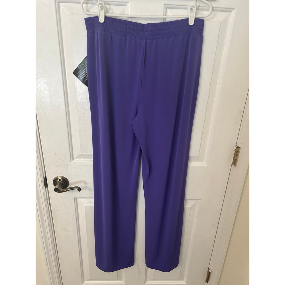 Iman Global Chic Purple Pants Large/Tall